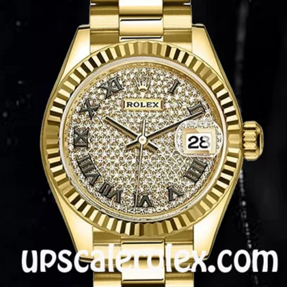 Rolex Datejust 28mm Ladies m279178-0031 Automatic President Bracelet/Jubilee Bracelet
